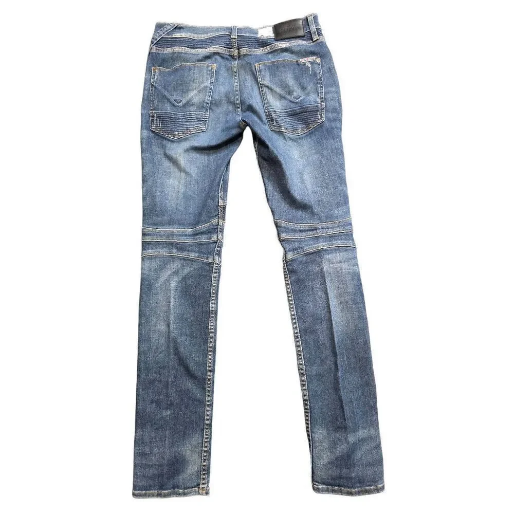 Hudson Jeans Blinder Biker Distressed Skinny Jeans
